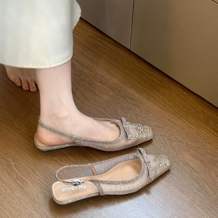 Glitter Rhinestone Bow Slingba - Mule Slip On review and price
