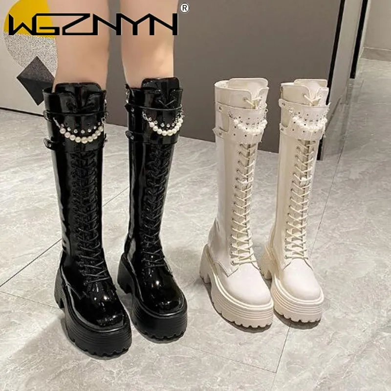 Winter Leather Warm Plush Boot - Knee High Boots Women review and price