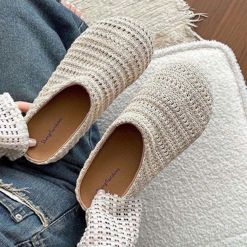 Women Raffia Woven Mule Slippe - Mule Slip On review and price