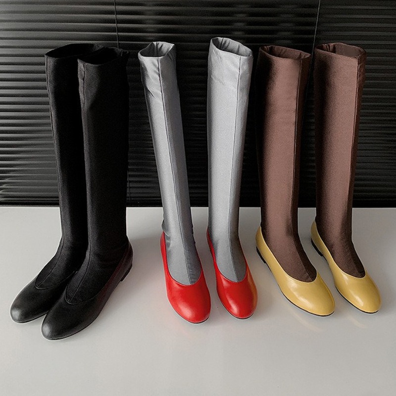 Fashion Brand Round Toe Knee H - Sock Boot Women review and price